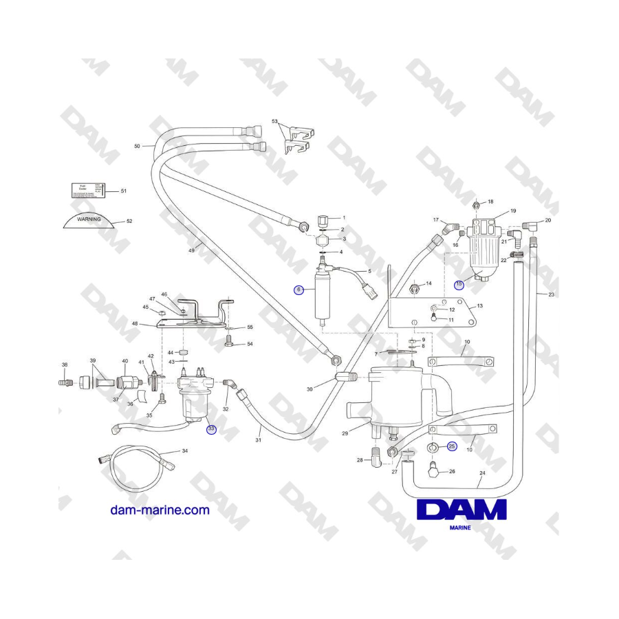 Crusader MP5.0 / 5.7L 2006 MY - RETURNLESS FUEL SYSTEM COMPONENTS