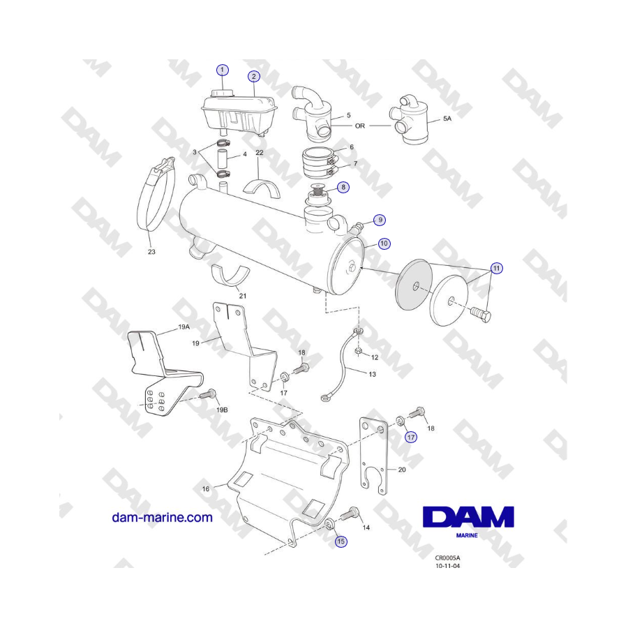 Crusader MP5.0 / 5.7L 2006 MY - HEAT EXCHANGER and COMPONENTS