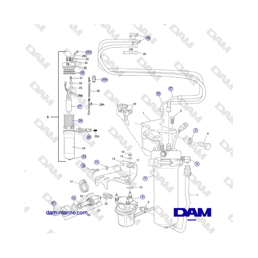 Crusader MP5.0/5.7L SN 670001 a 671633 - COMPONENTES DE LA CELDA DE CONTROL DE COMBUSTIBLE (FCC)