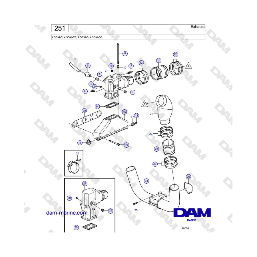 Volvo Penta 4.3L GXI-C - Escape