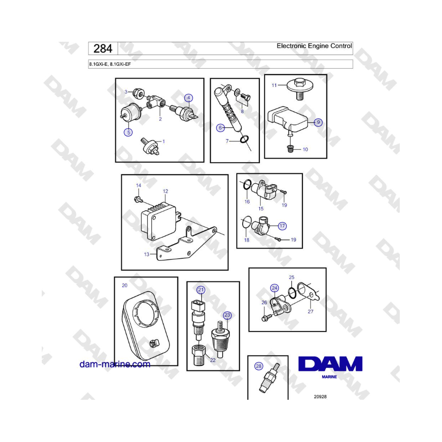 Volvo Penta 8.1GXi-E, 8.1GXi-EF - Electronic Engine Control 