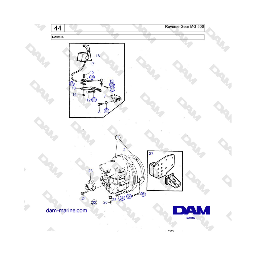 Volvo Penta TAMD61A - Reverse Gear MG 506