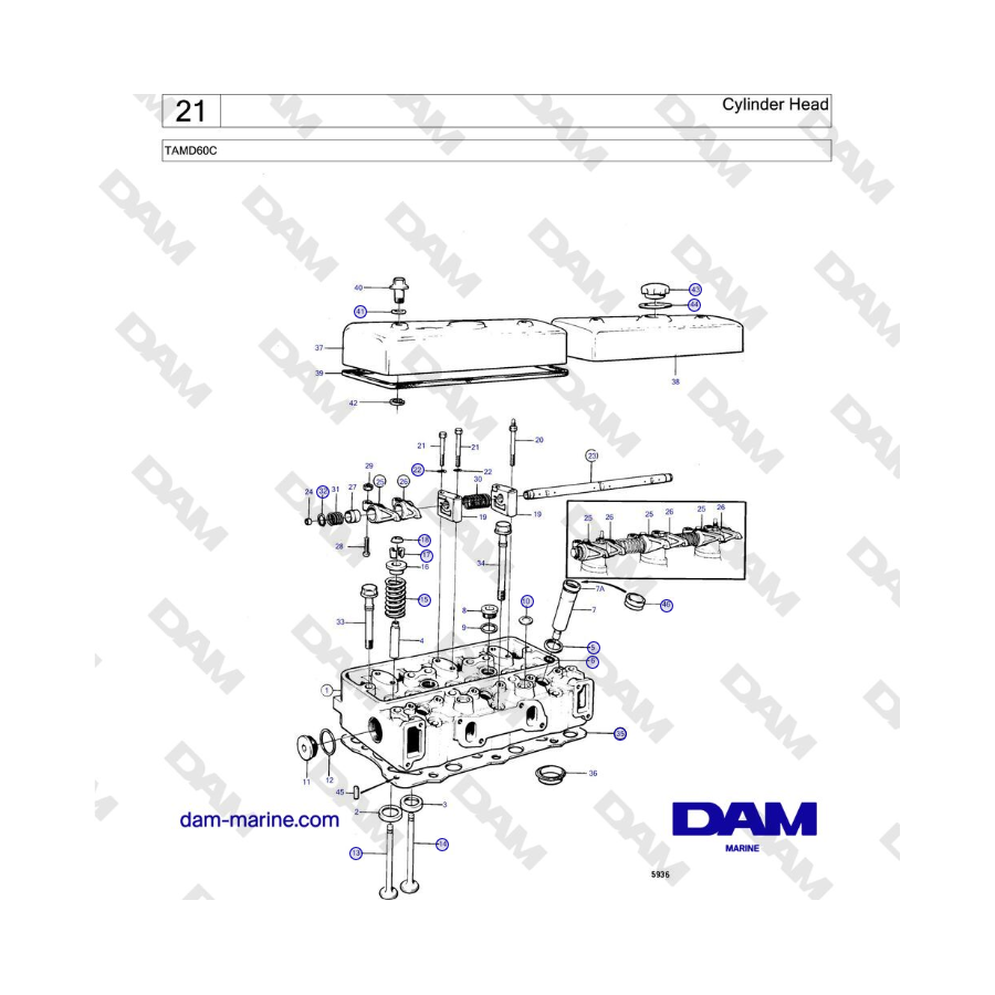 Volvo Penta TAMD60C - Cylinder Head