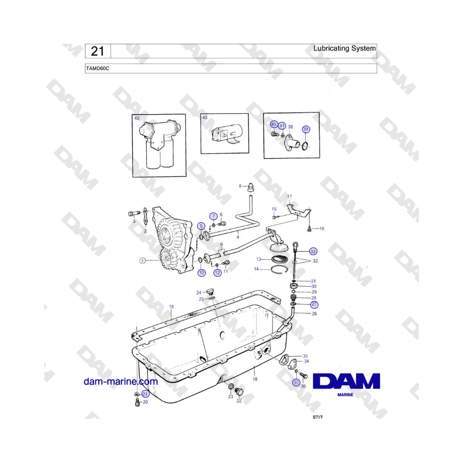 Volvo Penta TAMD60C - Lubricating System