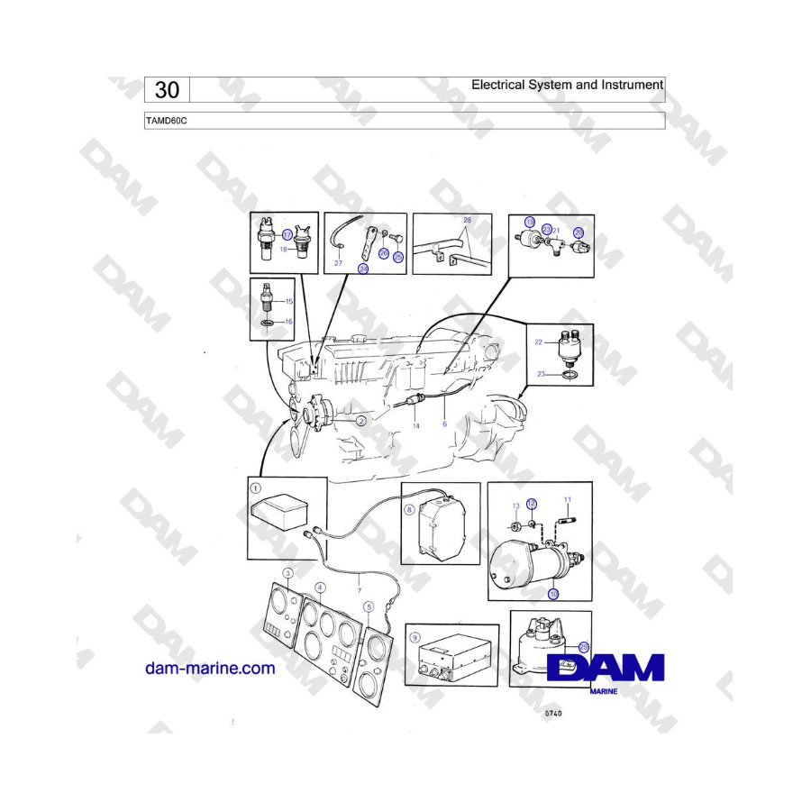 Volvo Penta TAMD60C - Electrical System and Instrument