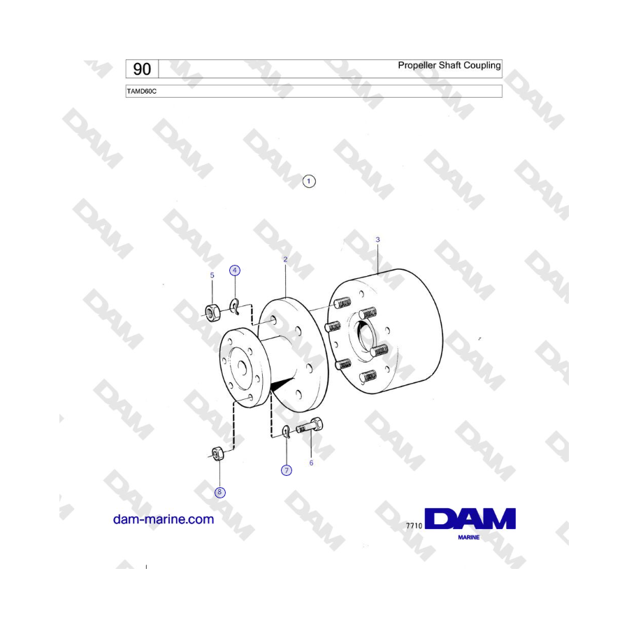 Volvo Penta TAMD60C - Propeller Shaft Coupling