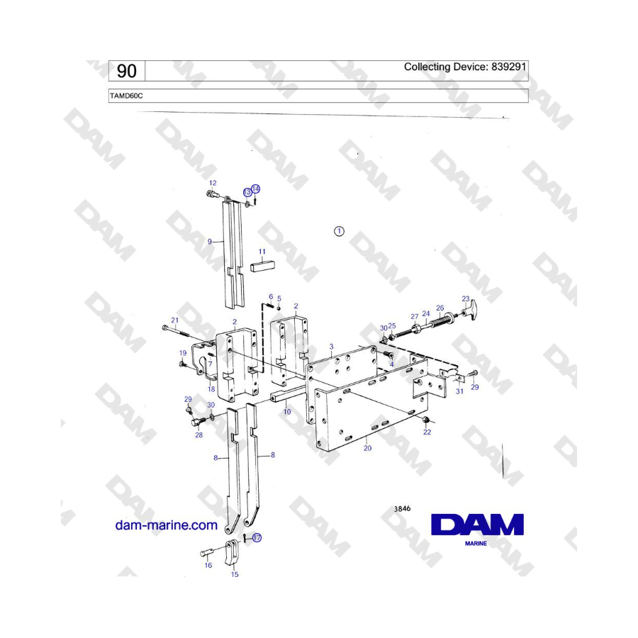 Volvo Penta TAMD60C - Collecting Device: 839290