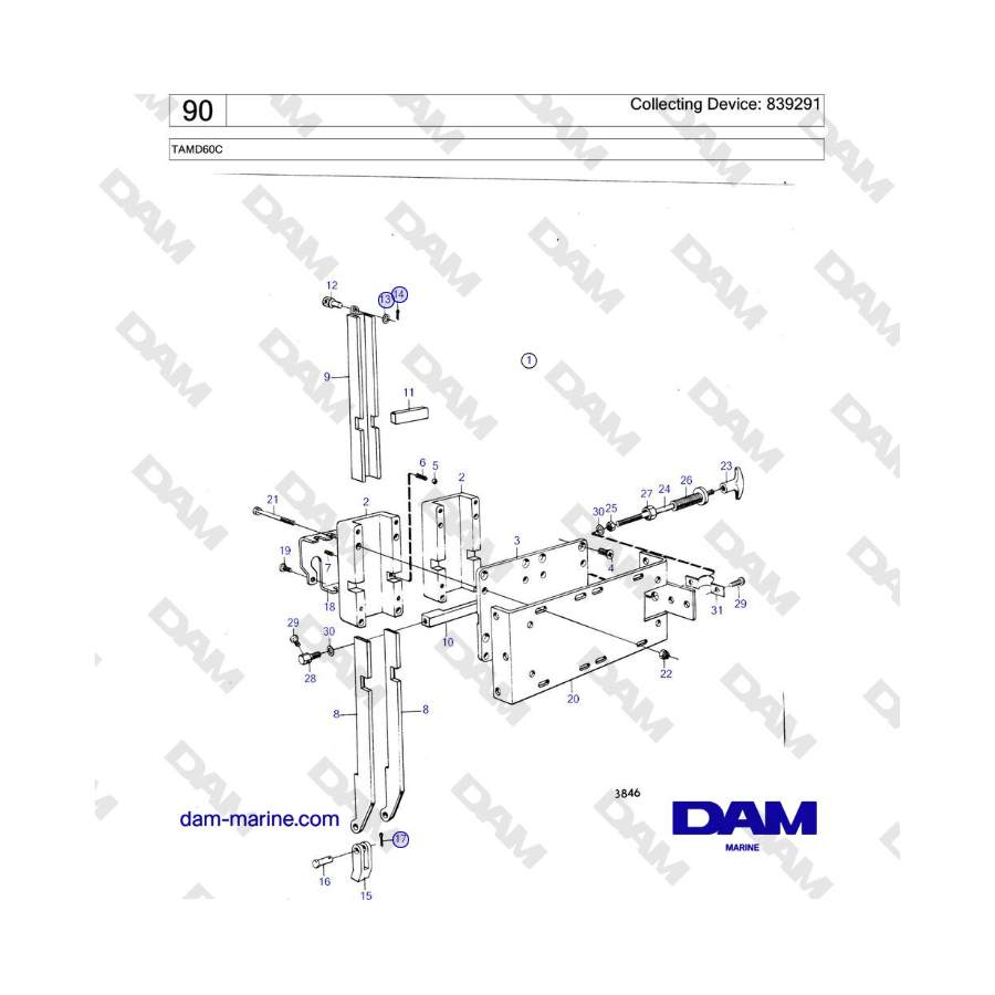 Volvo Penta TAMD60C - Collecting Device: 839291 