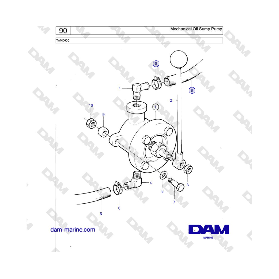 Volvo Penta TAMD60C - Mechanical Oil Sump Pump