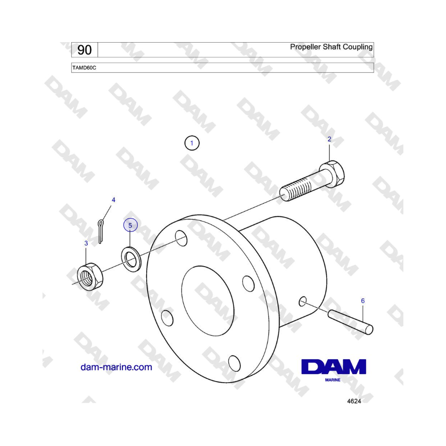 Volvo Penta TAMD60C - Propeller Shaft Coupling