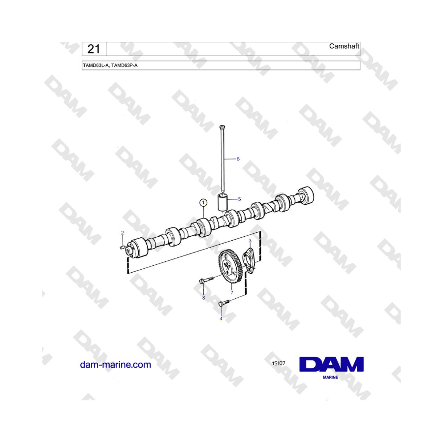 Volvo Penta TAMD63L-A, TAMD63P-A - Camshaft 