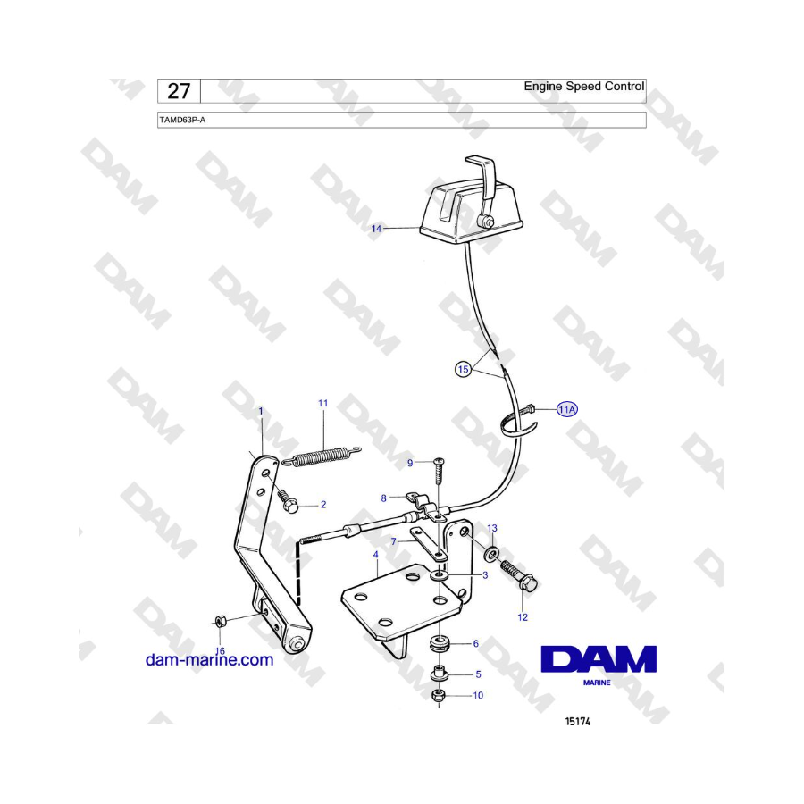 Volvo Penta TAMD63P-A - Engine Speed Control 