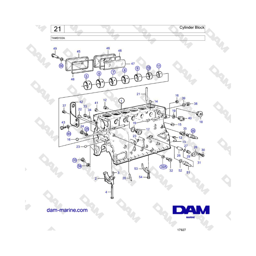 Volvo Penta TAMD103A - Cylinder Block