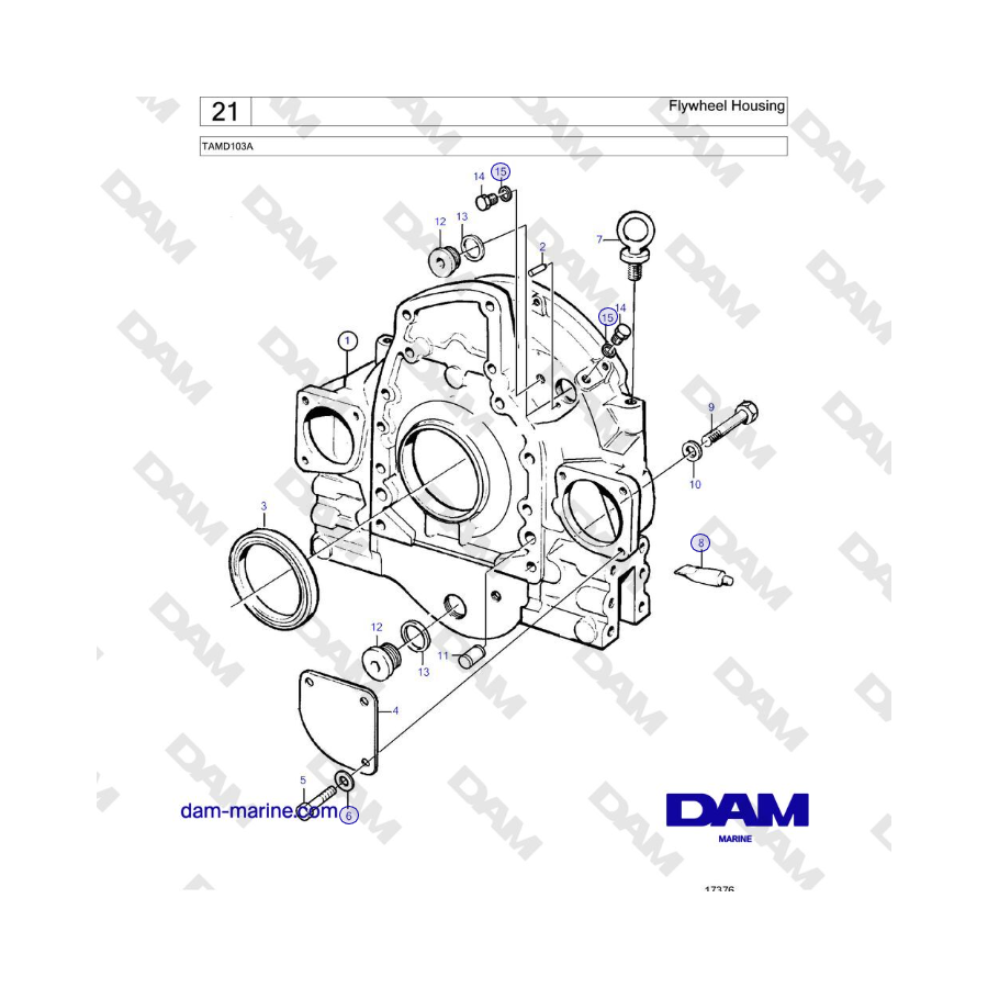 Volvo Penta TAMD103A - Flywheel Housing 