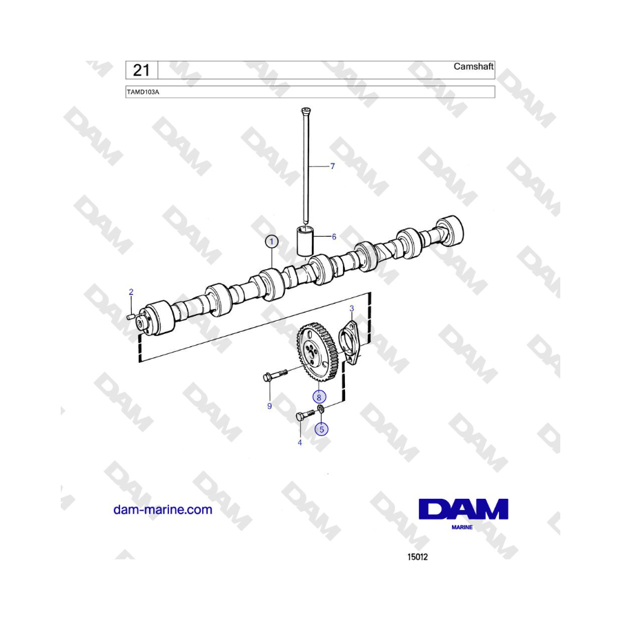 Volvo Penta TAMD103A - Camshaft 