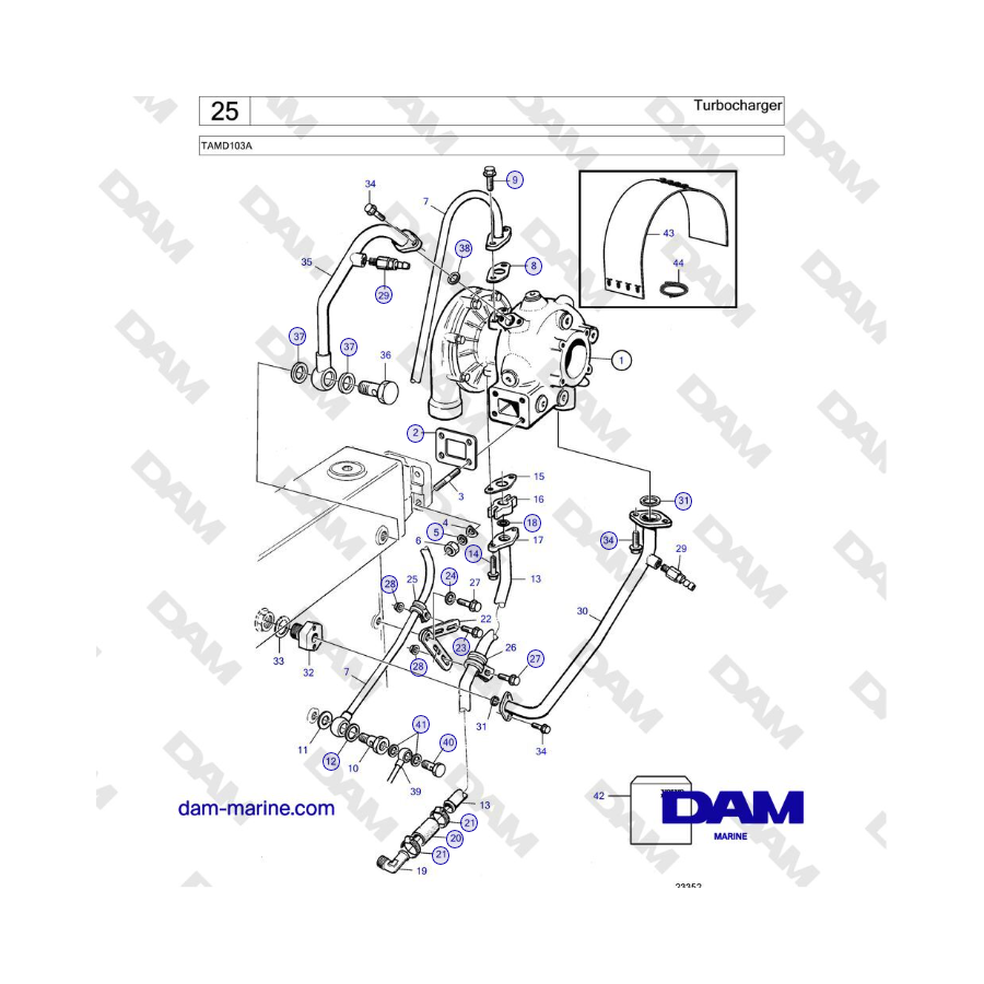 Volvo Penta TAMD103A - Turbocharger