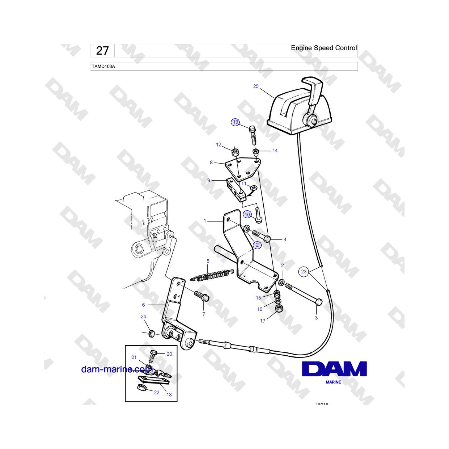 Volvo Penta TAMD103A - Engine Speed Control