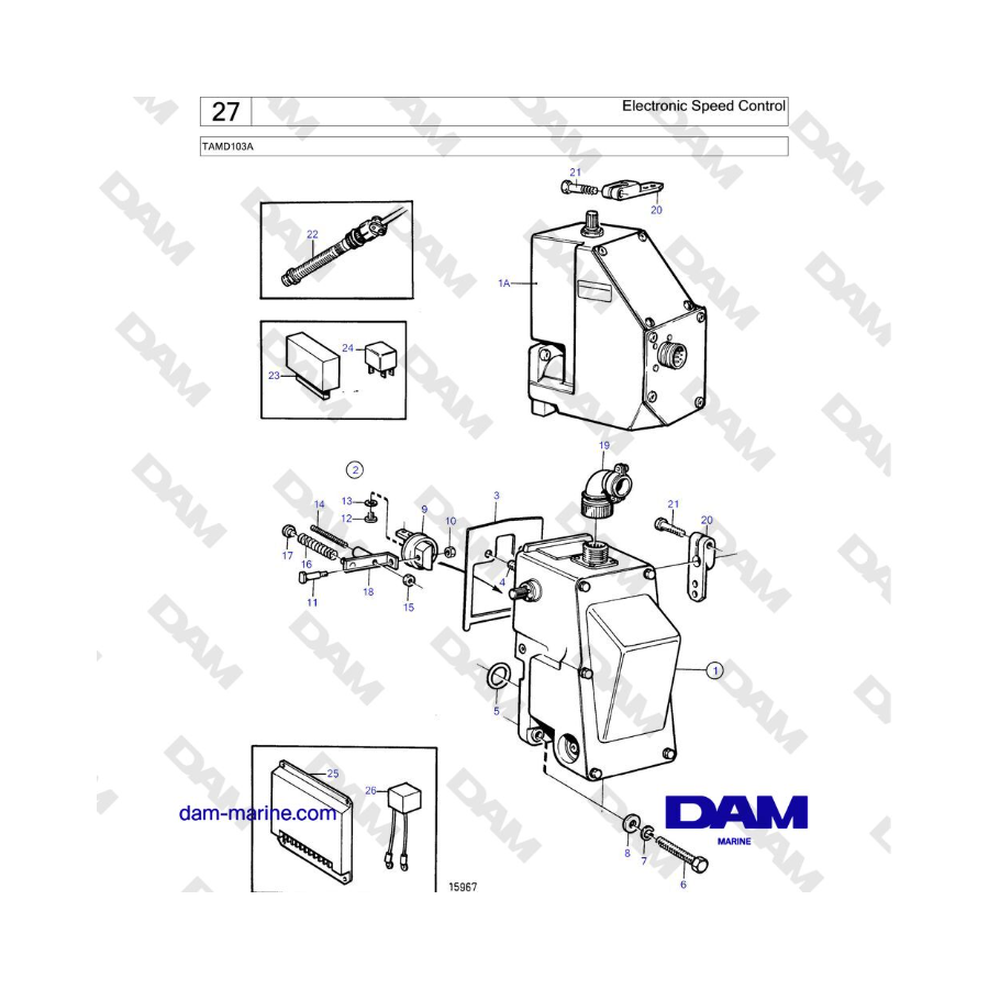 Volvo Penta TAMD103A - Electronic Speed Control 