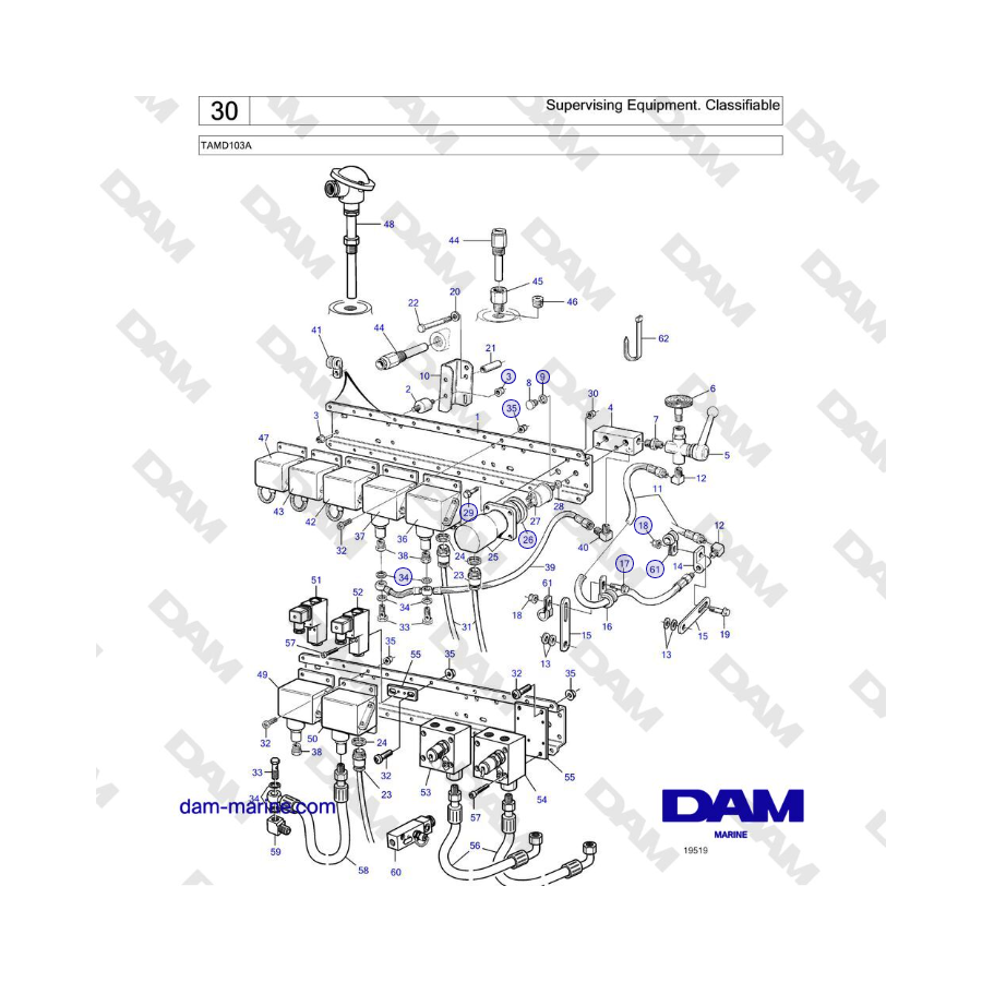 Volvo Penta TAMD103A - Supervising Equipment. Classifiable 