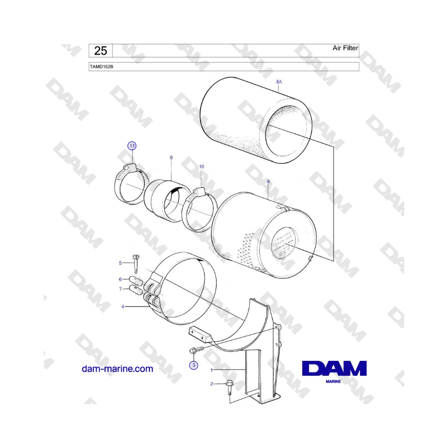 Volvo Penta TAMD162B - Air Filter