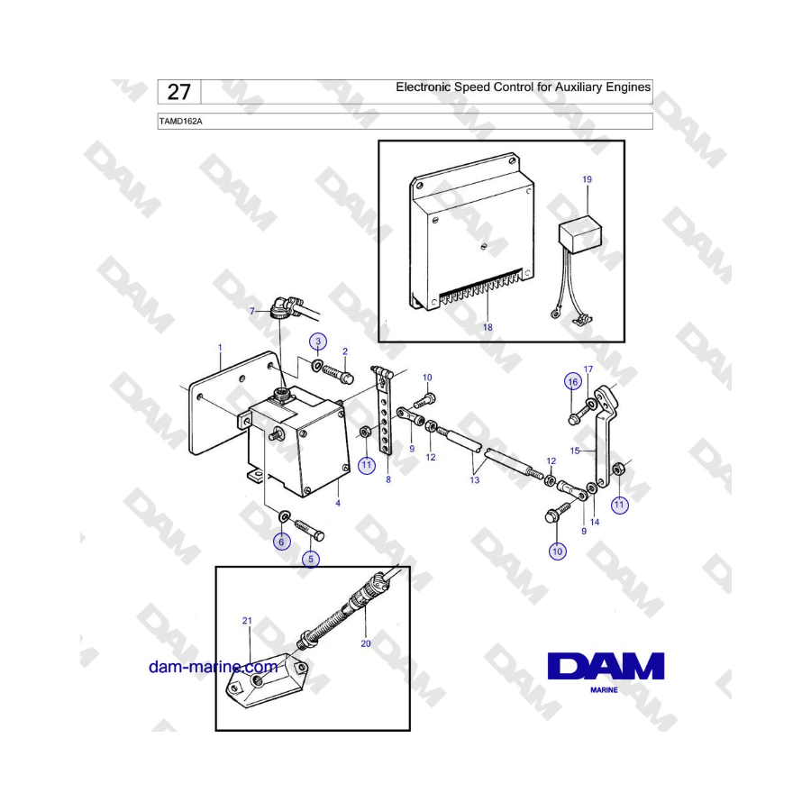 Volvo Penta TAMD162A - Electronic Speed Control for Auxiliary Engines