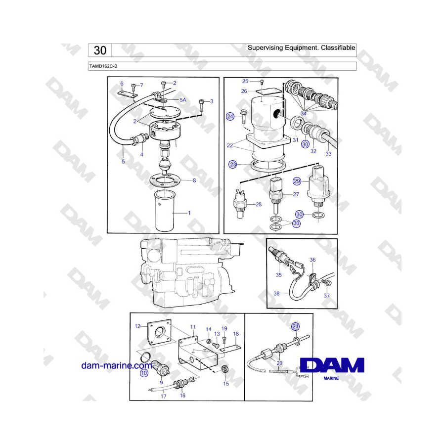 Volvo Penta TAMD162C-B - Supervising Equipment. Classifiable 