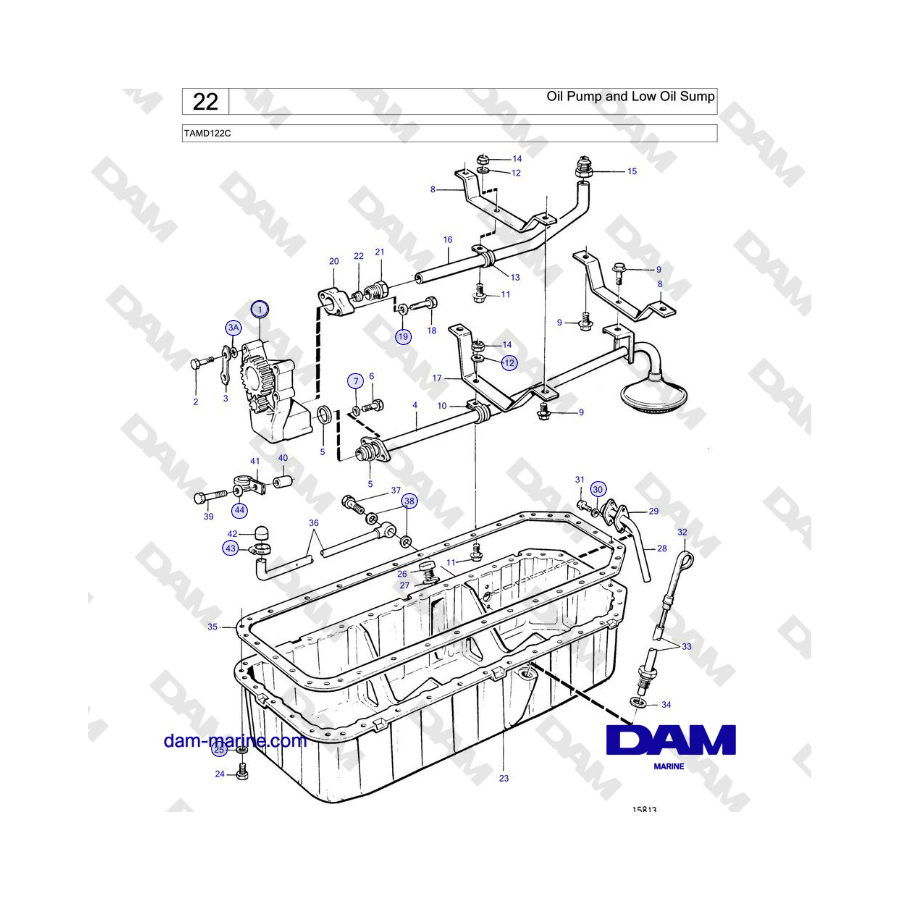 Volvo Penta TAMD122C - Oil Pump and Low Oil Sump 