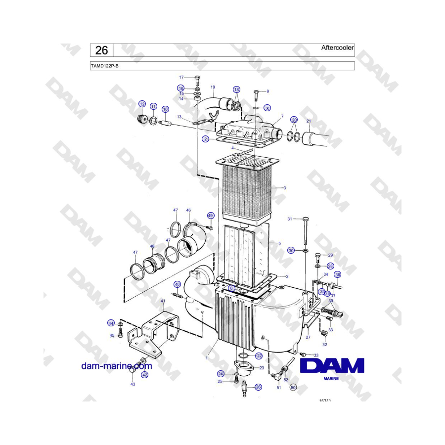 Volvo Penta TAMD122P-B - Aftercooler