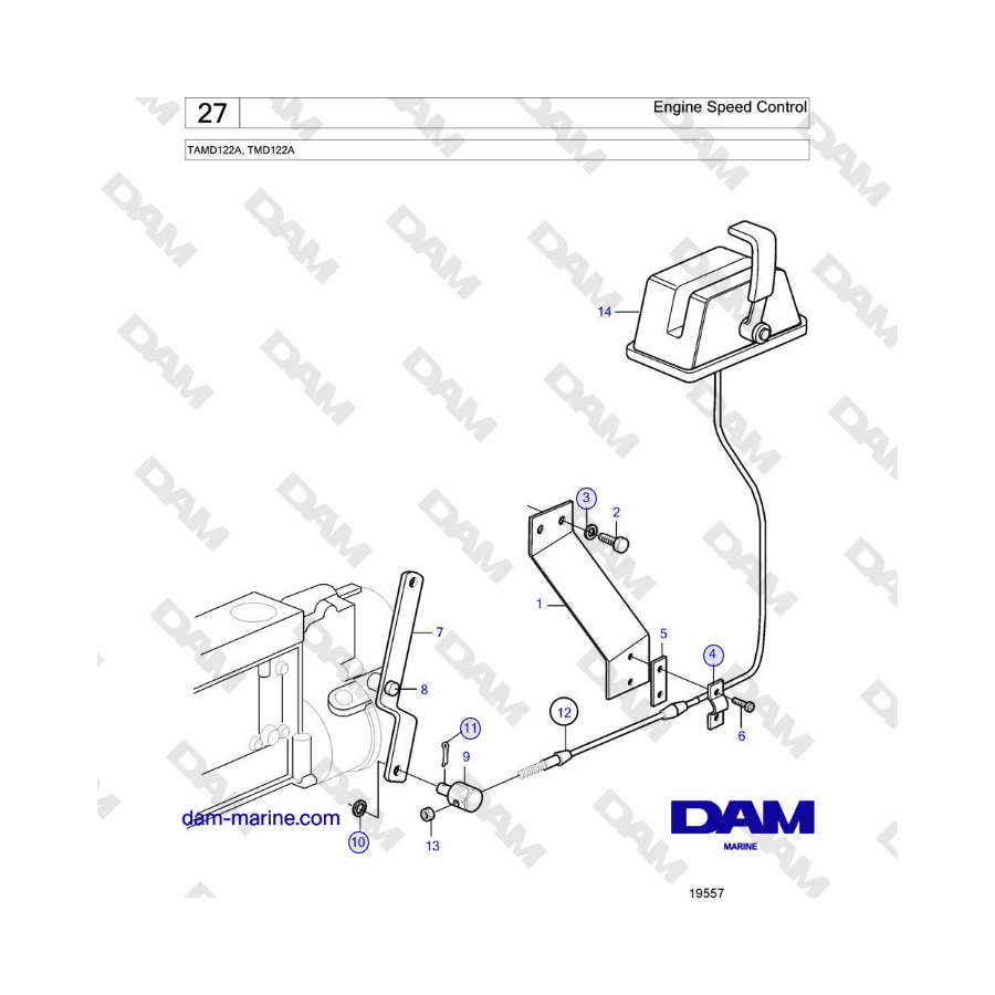 Volvo Penta TAMD122A, TMD122A - Engine Speed Control