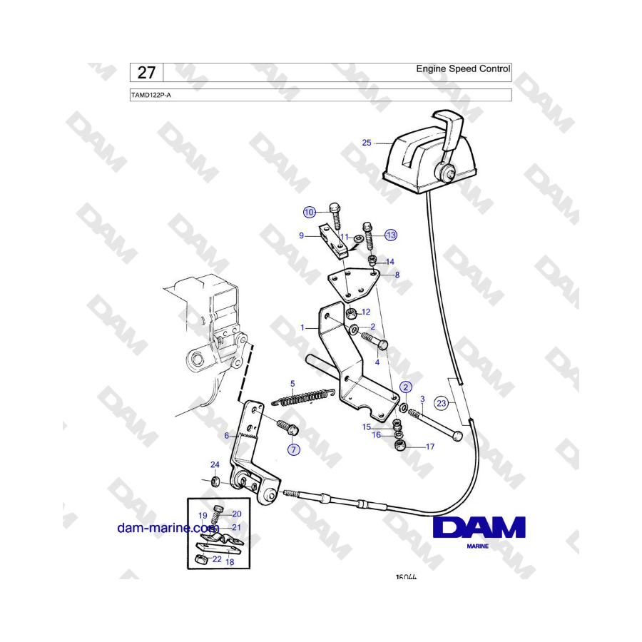 Volvo Penta TAMD122P-A - Engine Speed Control