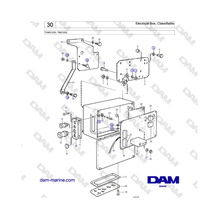 Volvo Penta TAMD122A, TMD122A - Electrical Box, Classifiable