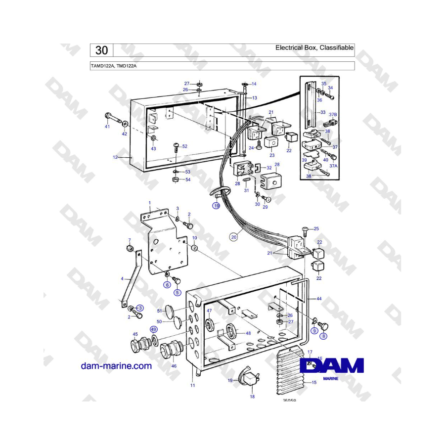 Volvo Penta TAMD122A, TMD122A - Electrical Box, Classifiable