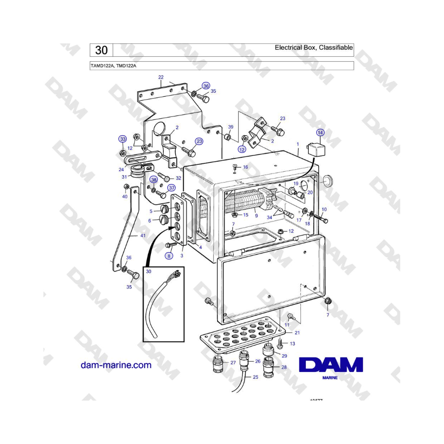 Volvo Penta TAMD122A, TMD122A - Electrical Box, Classifiable