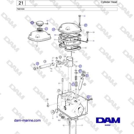 Volvo Penta TMD100C - Cylinder Head