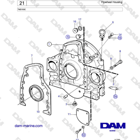 Volvo Penta TMD100C - Flywheel Housing