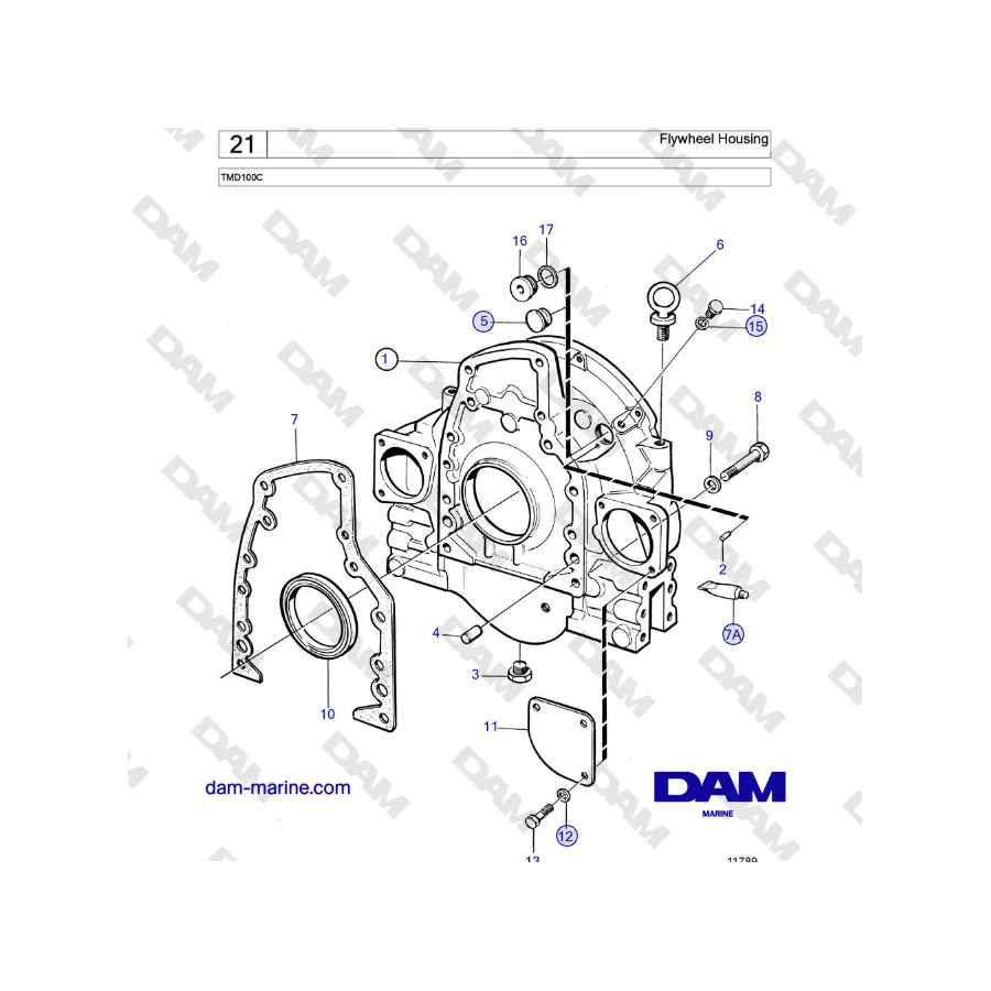 Volvo Penta TMD100C - Flywheel Housing