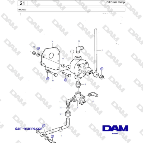 Volvo Penta TMD100C - Oil Drain Pump