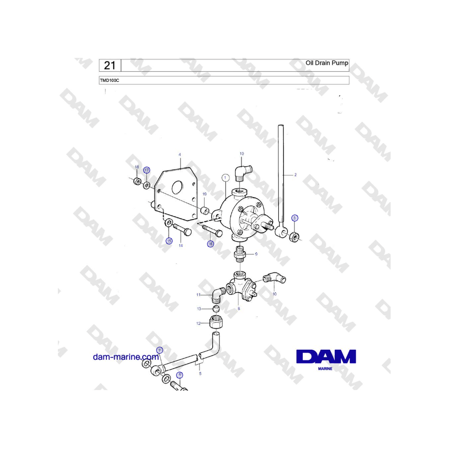 Volvo Penta TMD100C - Oil Drain Pump