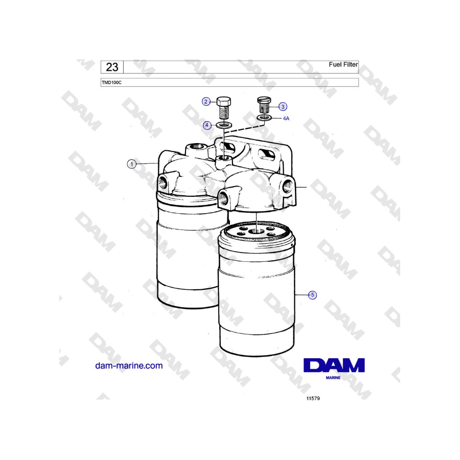 Volvo Penta TMD100C - Fuel Filter