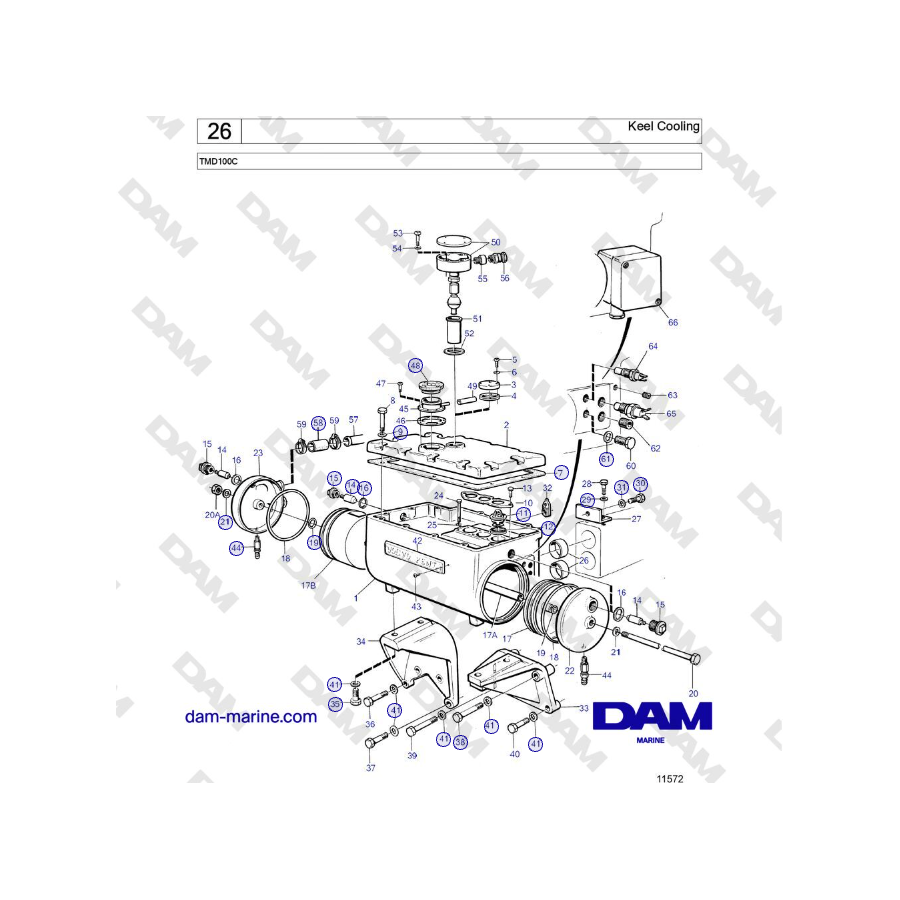 Volvo Penta TMD100C - Keel Cooling