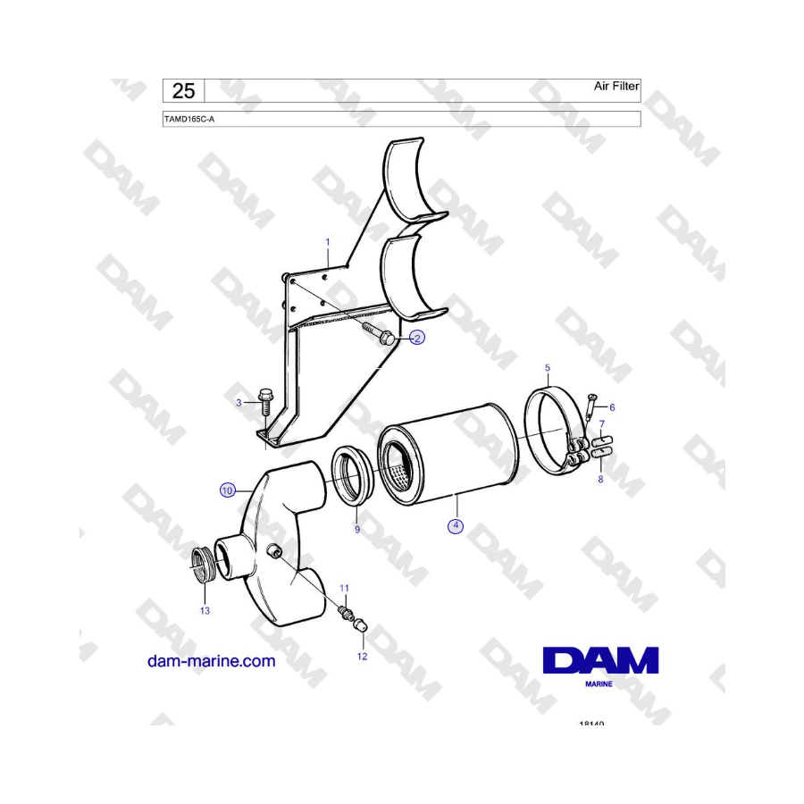 Volvo Penta TAMD165C-A - Air Filter