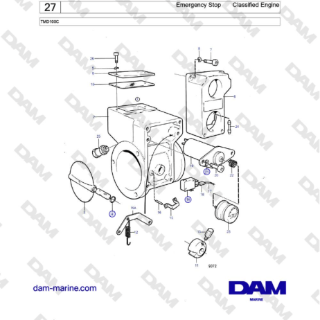 Volvo Penta TMD100C - Emergency Stop Classified Engine