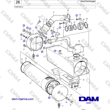 Volvo Penta TAMD165C-A - Heat Exchanger