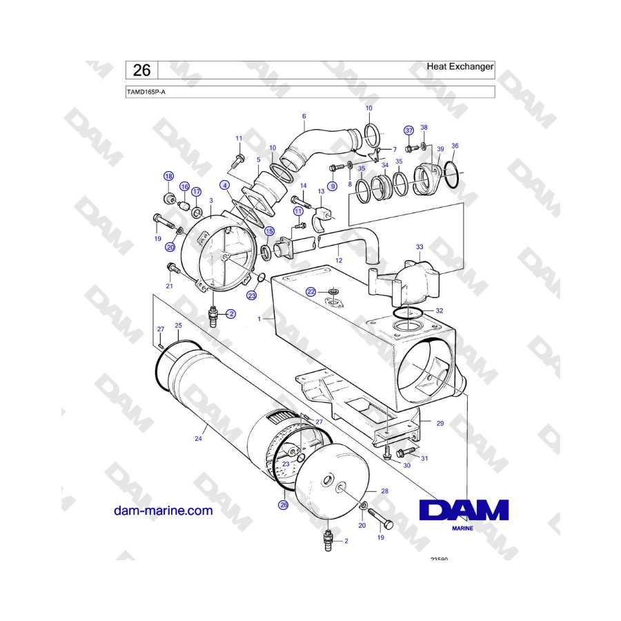 Volvo Penta TAMD165P-A - Heat Exchanger