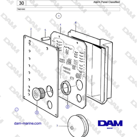 Volvo Penta TMD100C - Alarm Panel Classified