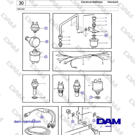 Volvo Penta TMD100C - Electrical Materials Standard