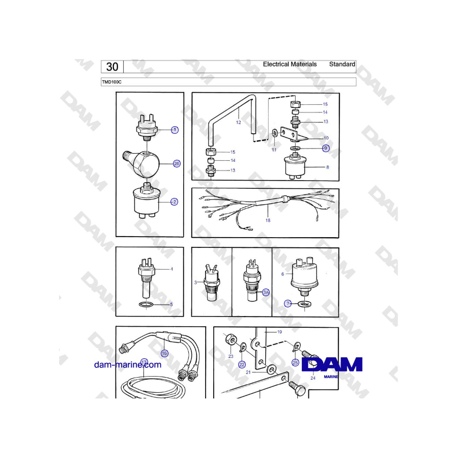 Volvo Penta TMD100C - Electrical Materials Standard