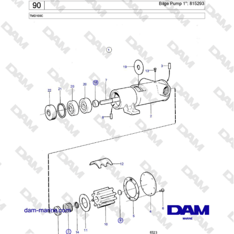 Volvo Penta TMD100C - Bilge Pump 1'': 815293