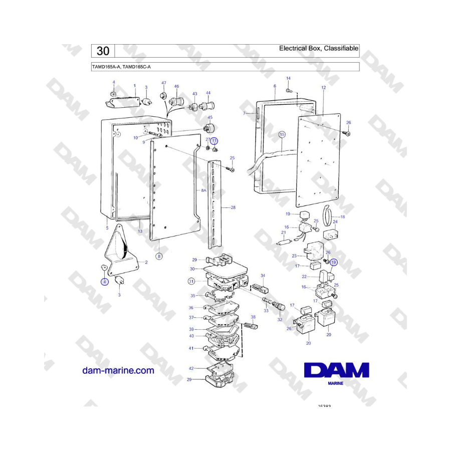 Volvo Penta TAMD165A-A, TAMD165C-A - Electrical Box, Classifiable