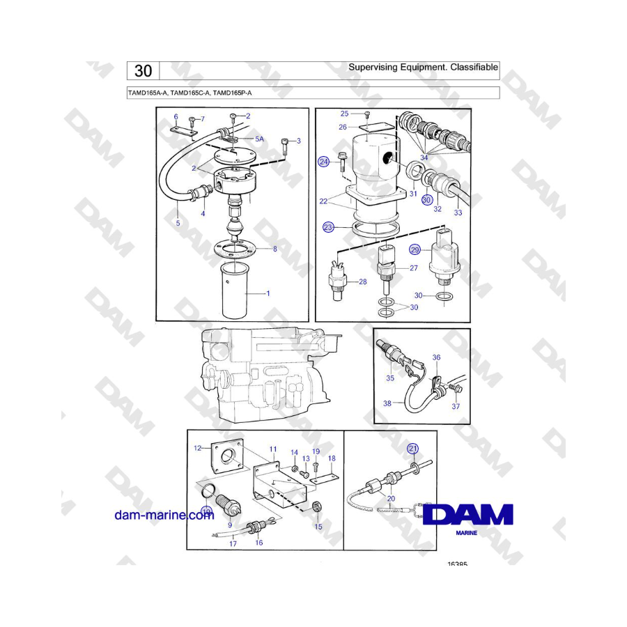 Volvo Penta TAMD165A-A, TAMD165C-A, TAMD165P-A - Supervising Equipment. Classifiable